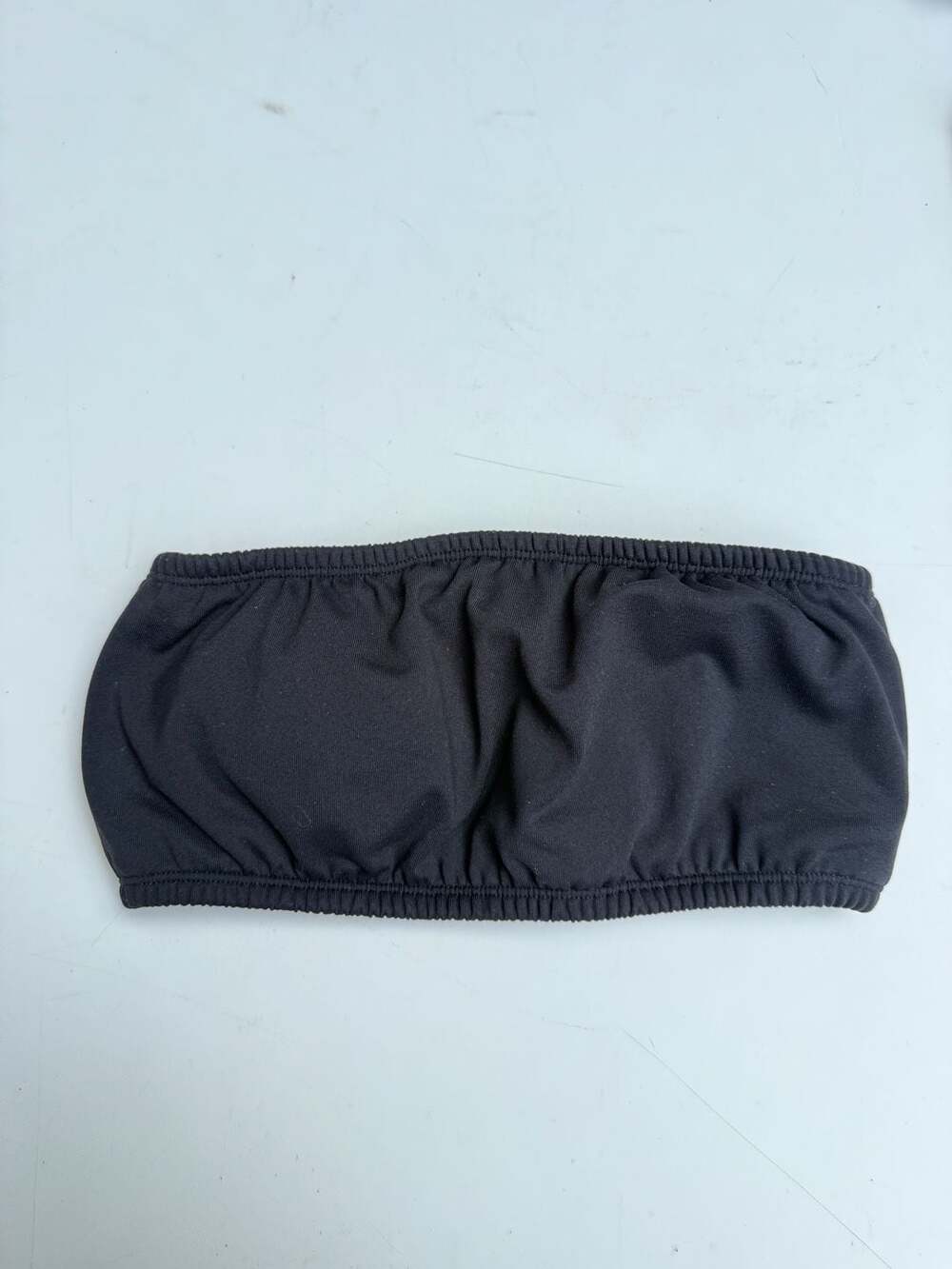 Ryderwear Bandeau Size M Black Athletic Crop Tube Top with Padding
